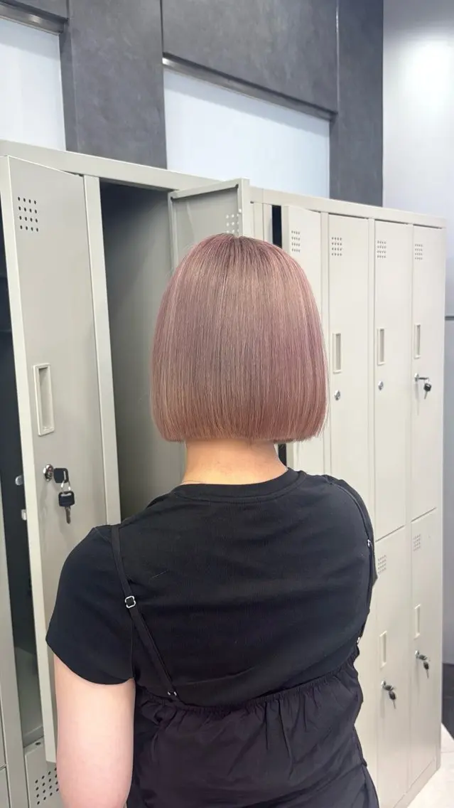 ショート カラー ヘアアレンジ 韓国ヘア🖤/透明感 shihoのヘアスタイル