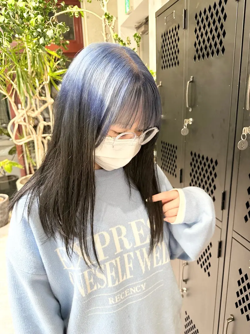 ミディアム カラー ヘアカラー トリートメント ヘッドスパ ヘアセット kai .のヘアスタイル