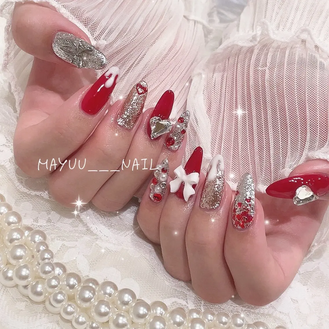 ネイル 🎀 Mayu 🎀痛ネイルのネイルデザイン