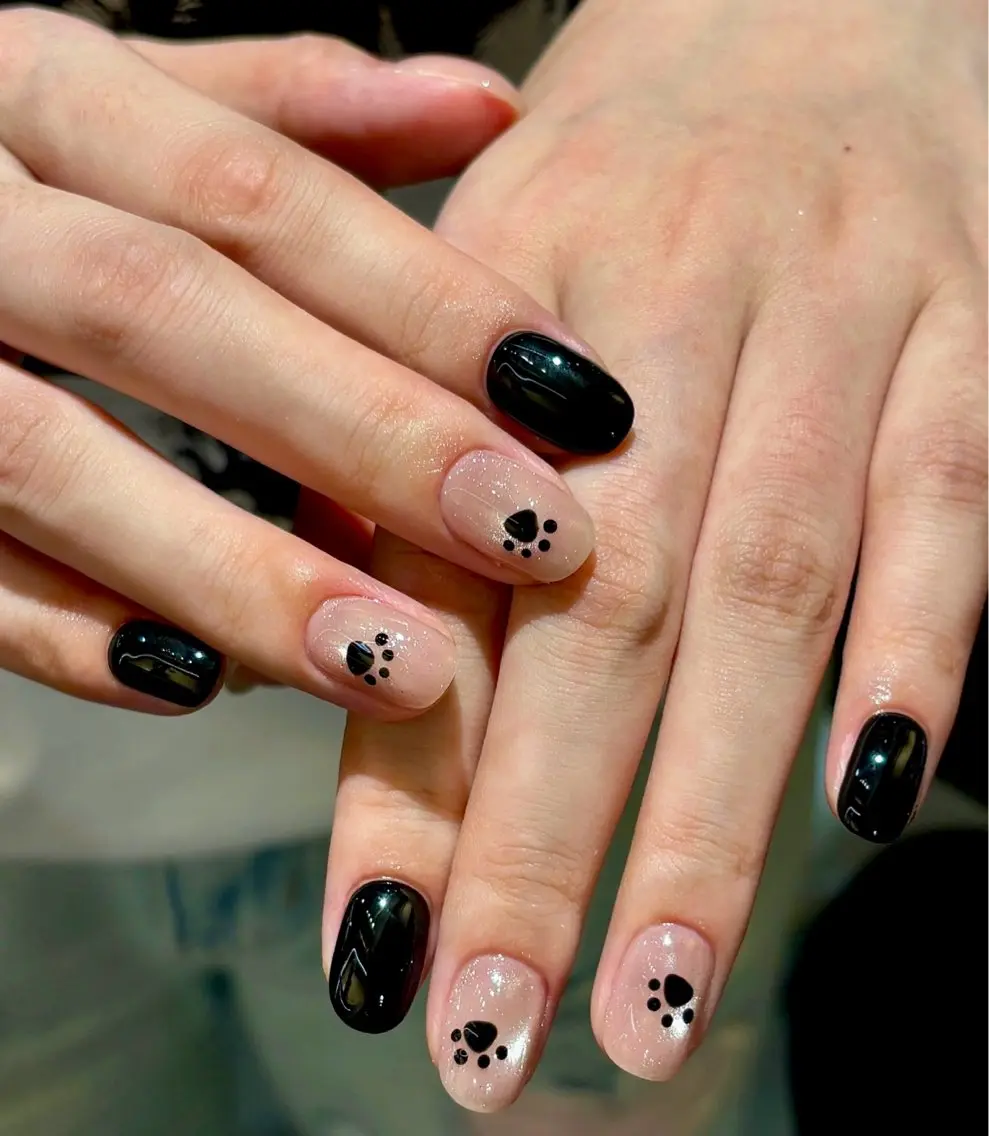 ネイル アートネイル オーロラネイル チークネイル 長さ出し フレンチネイル ハンドネイル Yumi Nail Seiのネイルデザイン