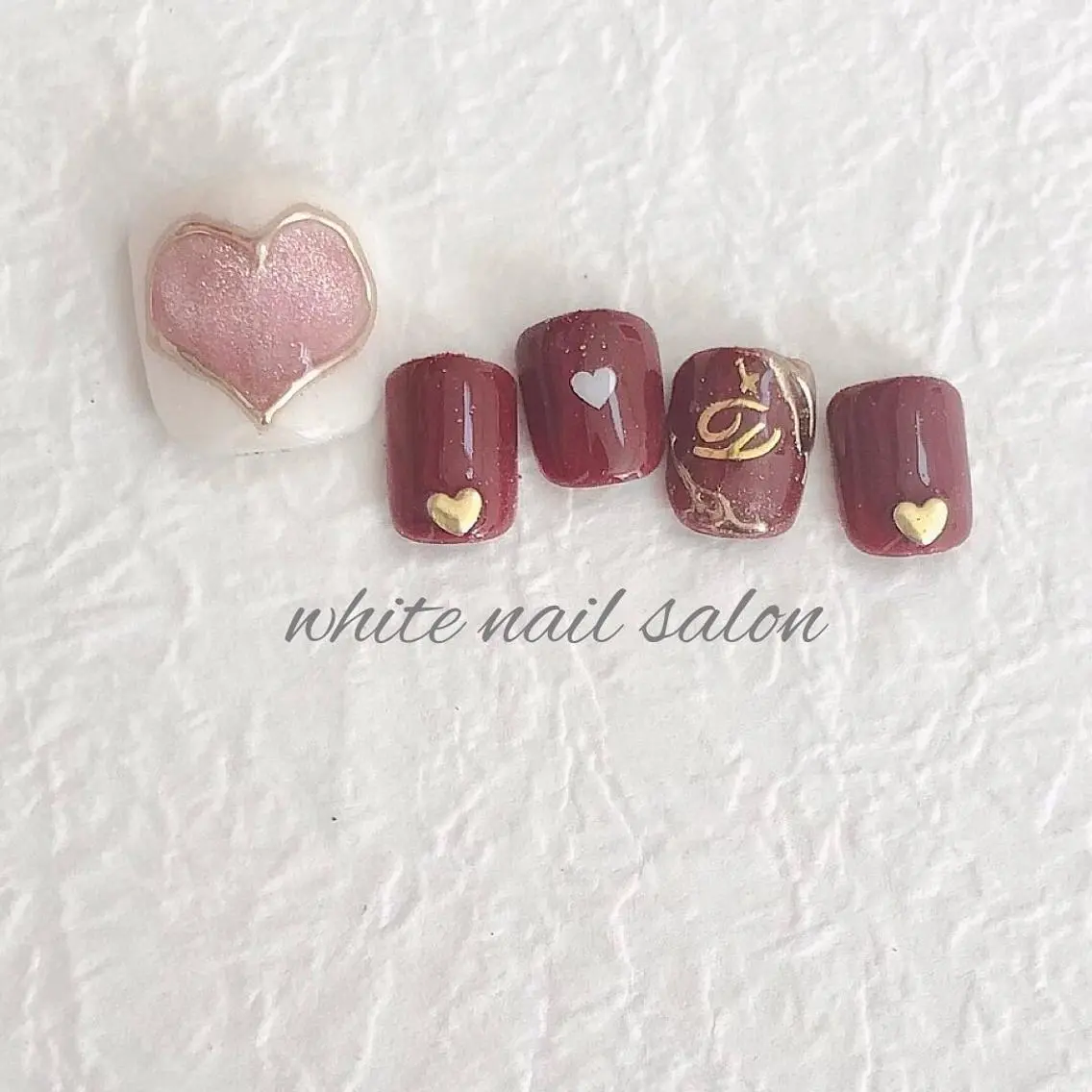 ネイル ジェルネイル ハードジェル 持ち込み ソフトジェル フットネイル white nail salonのネイルデザイン