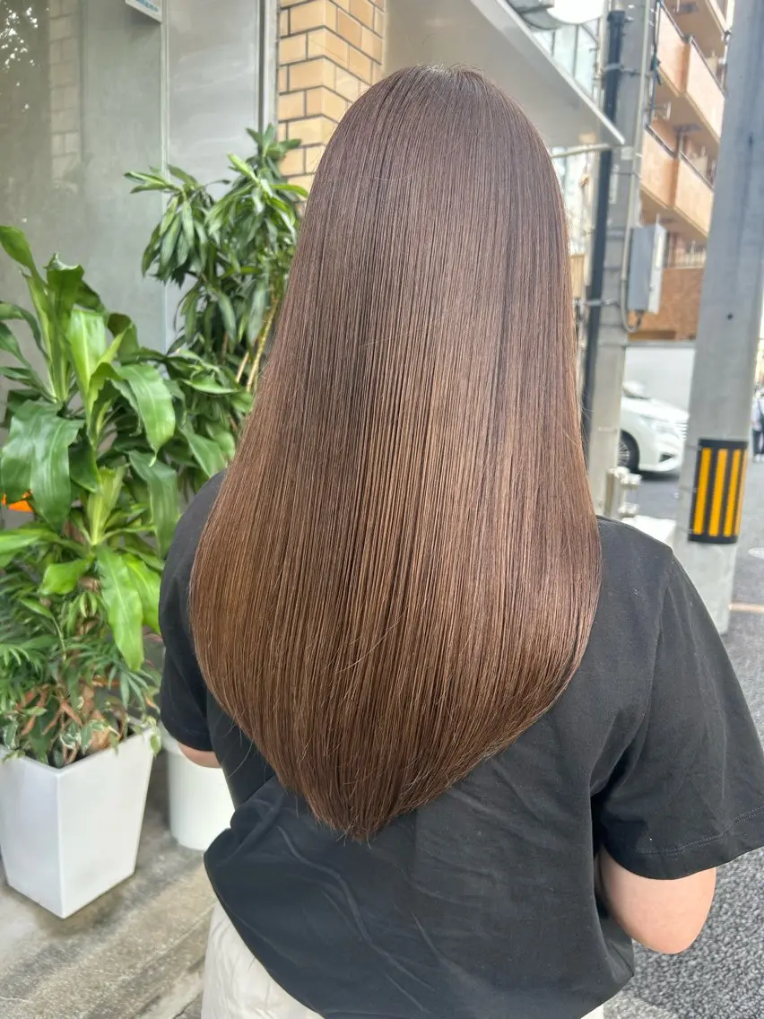ロング カット ヘアカラー トリートメント 井手 素子のヘアスタイル
