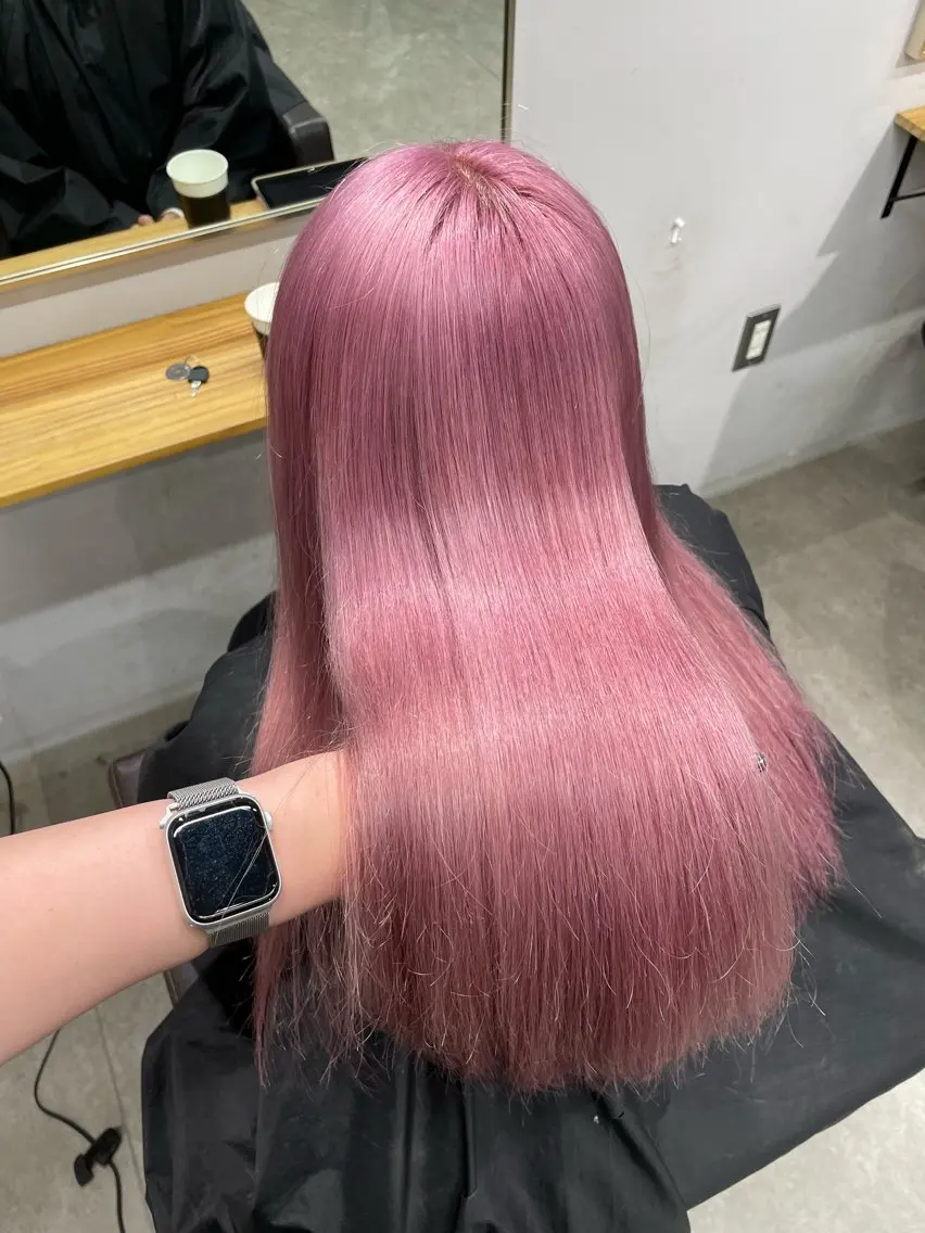 ロング カラー カット ヘアカラー トリートメント REINA ISHIDOのヘアスタイル