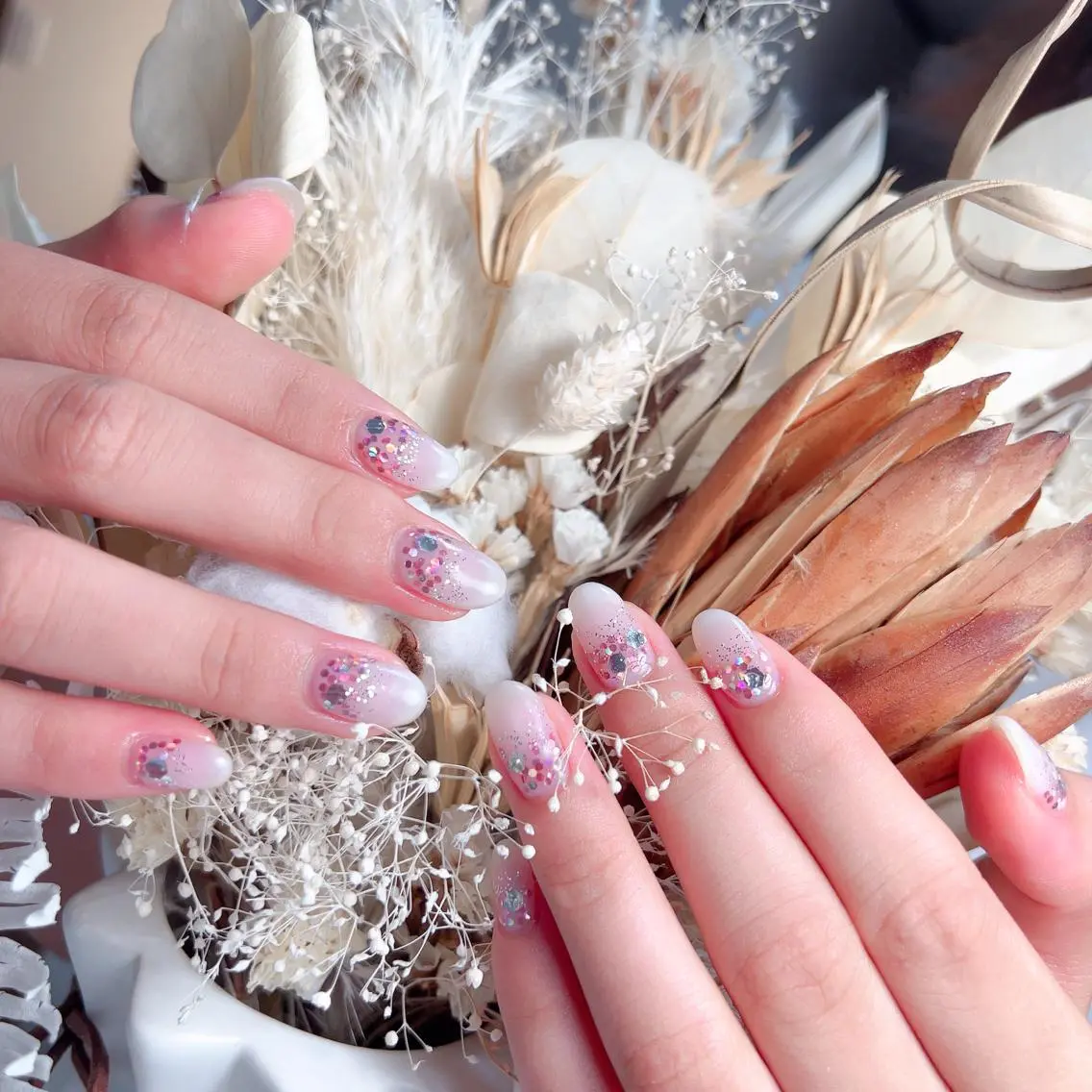 ネイル ハンドネイル M🌷nail 長さだし専門店のネイルデザイン
