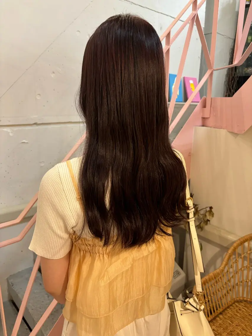 ロング カラー ヘアカラー mitsuki ブリーチモデルのヘアスタイル