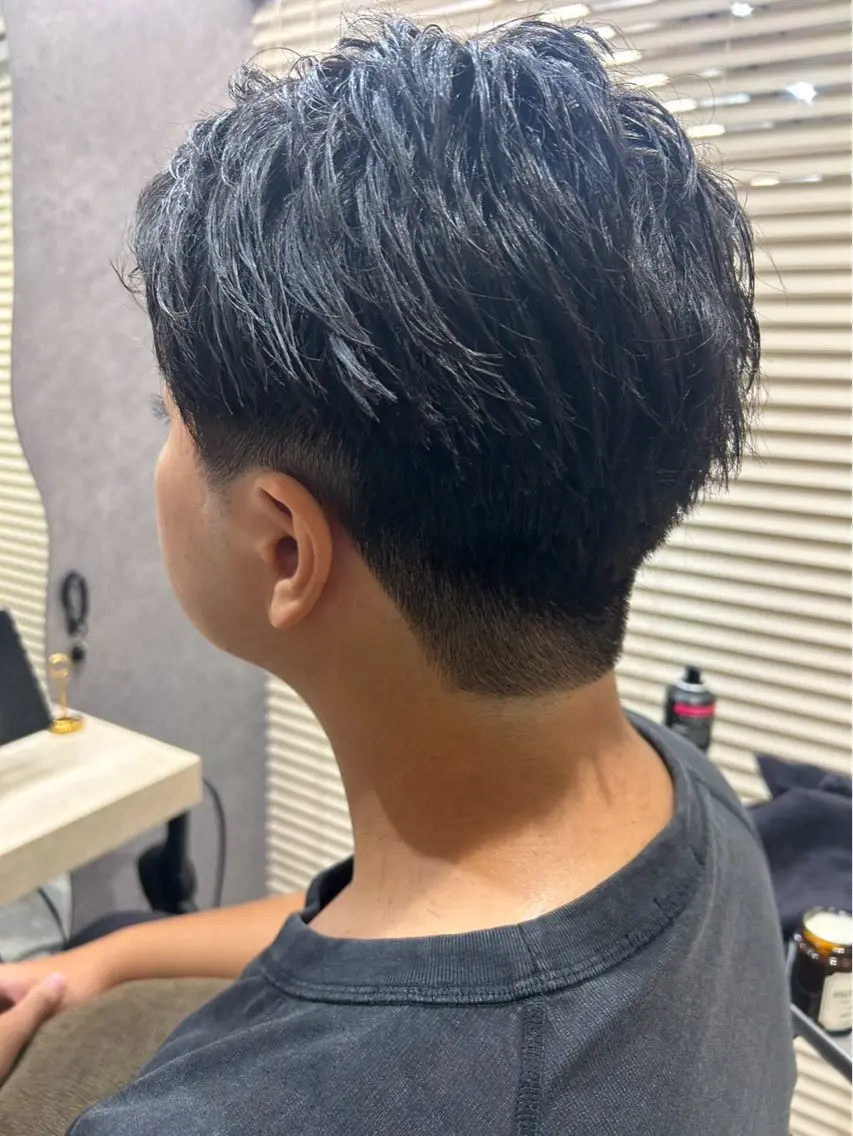 ショート メンズ 刈り上げ カット メンズカット/パ ーマ/スズキショウタのヘアスタイル