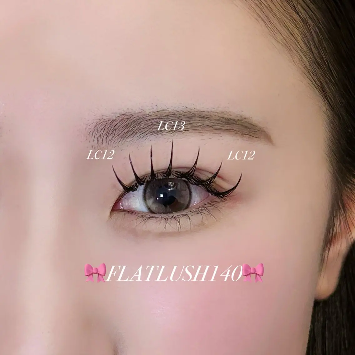 マツエク・マツパ フラットラッシュ Lカール マツエク CreBiA🎀 ayaのマツエク・マツパデザイン