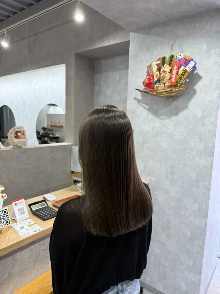 ロング カラー 髪質改善 カット 縮毛矯正 トリートメント ✨艶髪・髪質改善✨ 大泉翔/店長のヘアスタイル