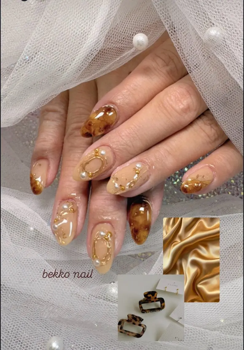 ネイル ハンドネイル SAORI NAIL /長さ出し　スカルプのネイルデザイン