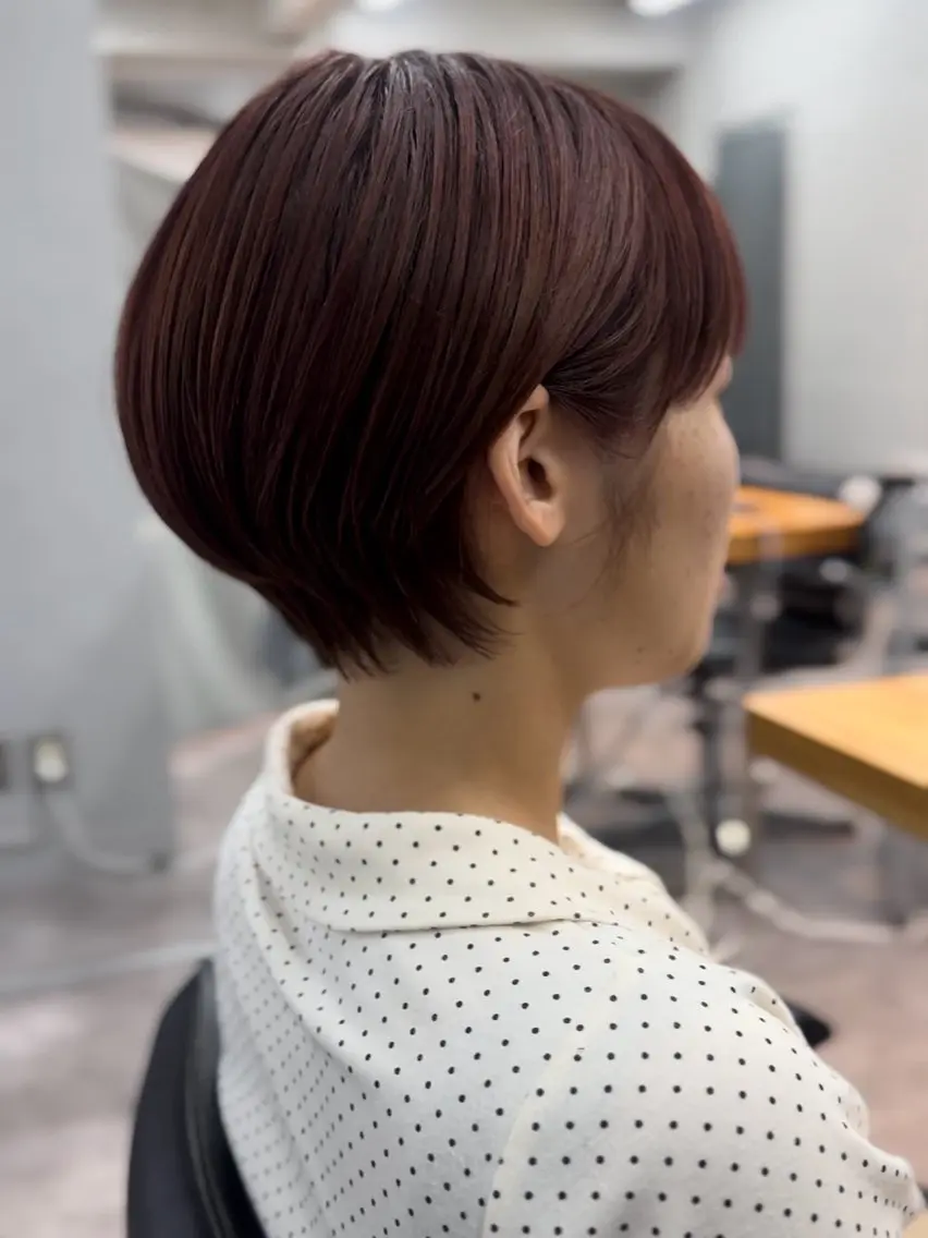 ショート レディースパーマ モデル募集RIKOのヘアスタイル