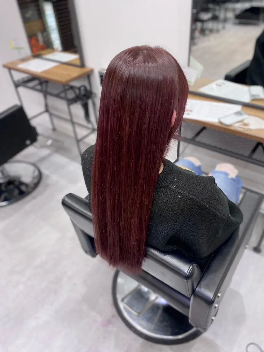 カラー デザインカラー ハイライトカラー ハイトーンカラー インナーカラー レッドカラー ヘアカラー SHUNTA✨ NEXT/ブリーチのヘアスタイル