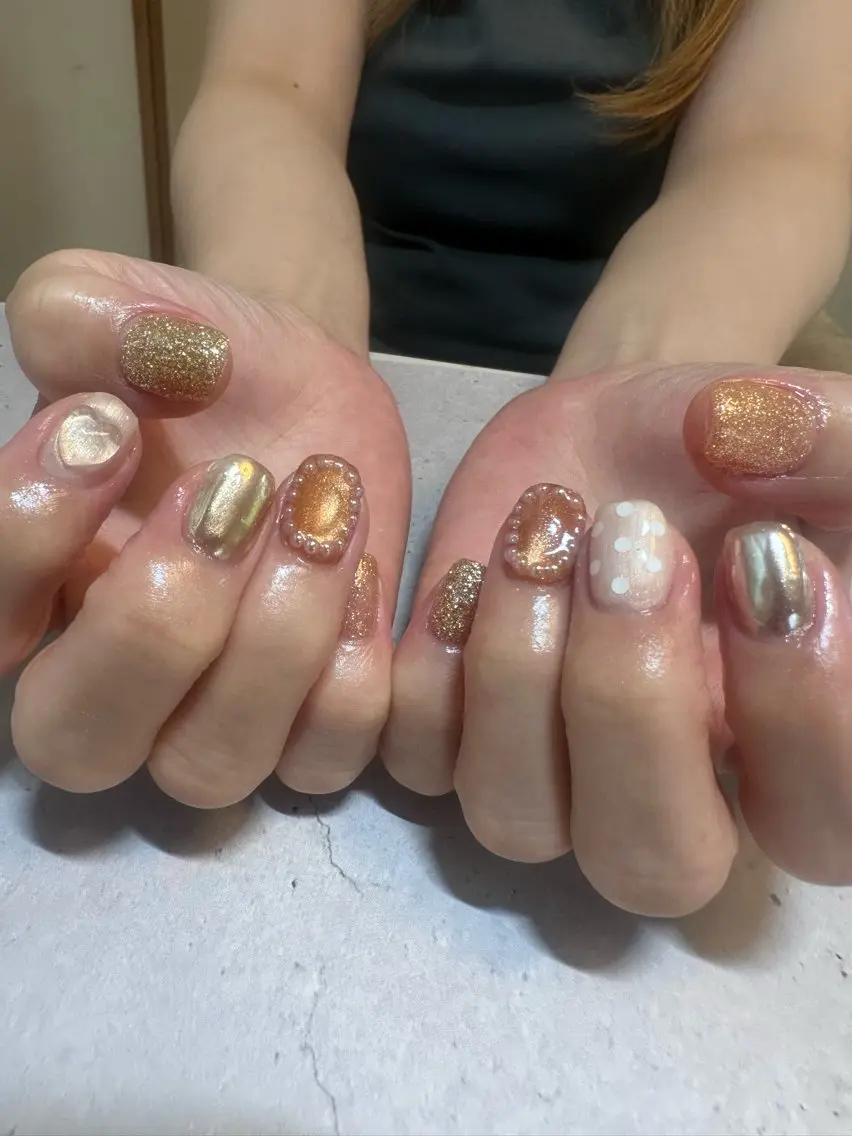 ネイル マグネットネイル ミラーネイル Y. chihoのネイルデザイン