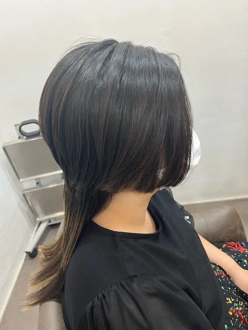 ロング カット 縮毛矯正⚡️カラー いいじまのヘアスタイル