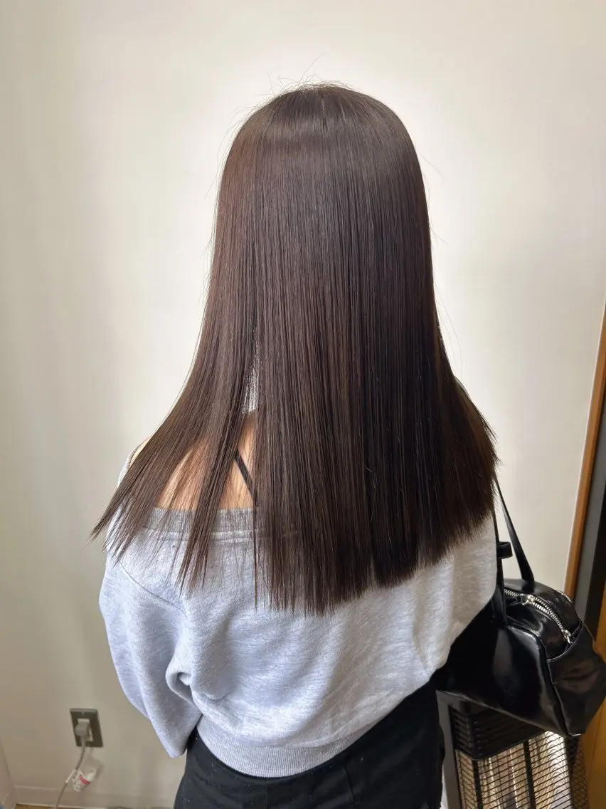 セミロング カラー ブラウンカラー 透明感カラー 髪質改善 縮毛矯正 カット ヘアカラー トリートメント 伶風/ ボブのヘアスタイル