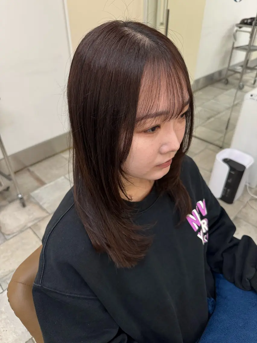 ロング カラー レイヤーカット 🍒透明感カラー/ 艶カラー/さくら🍒のヘアスタイル