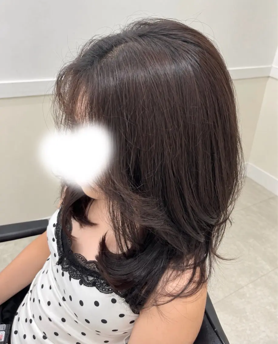 ミディアム ヘアアレンジ カット 🇰🇷韓国ヘア/ sumireのヘアスタイル