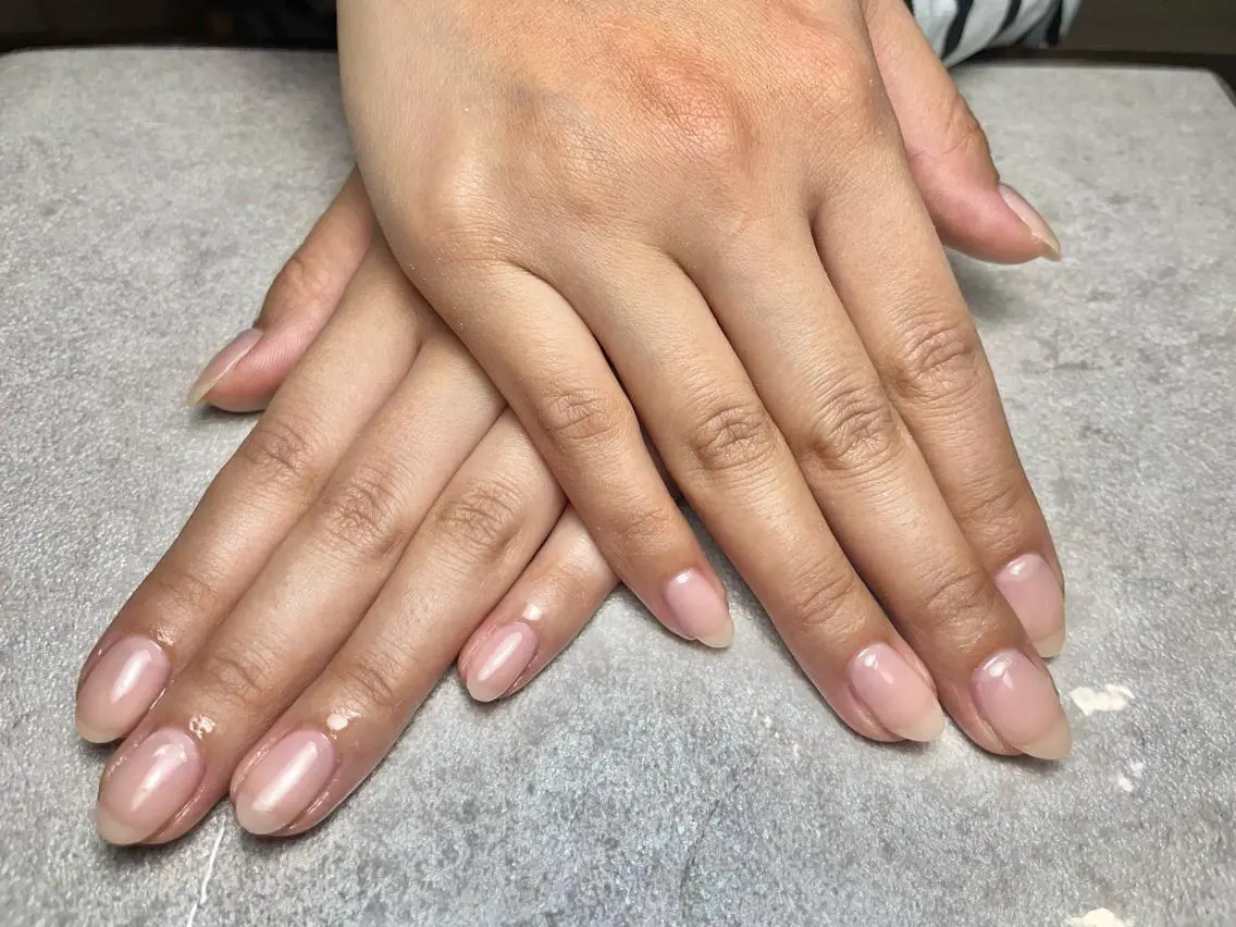 ネイル ジェルネイル ラメ(グリッター) ワンカラーネイル パラジェル シンプルネイル ハンドネイル BLANC.nail yuuのネイルデザイン