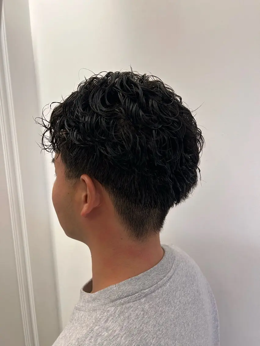 ショート カット ヘッドスパ 🎸メンズ朝ラク! パーマ特化ren🎸のヘアスタイル