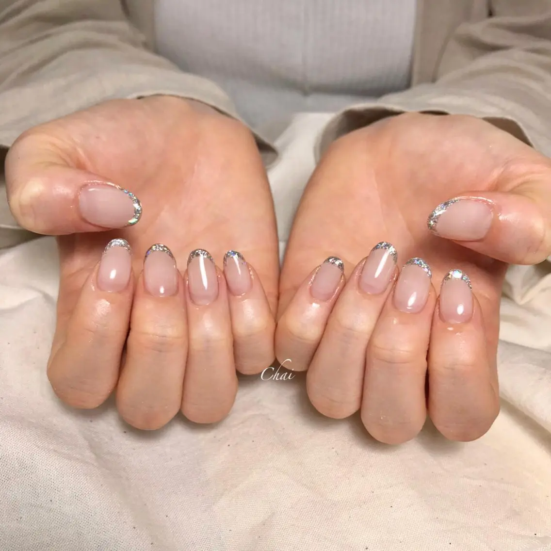 ネイル ラメ(グリッター) ハンドネイル chai nail _ai📍鶴橋/桃谷のネイルデザイン