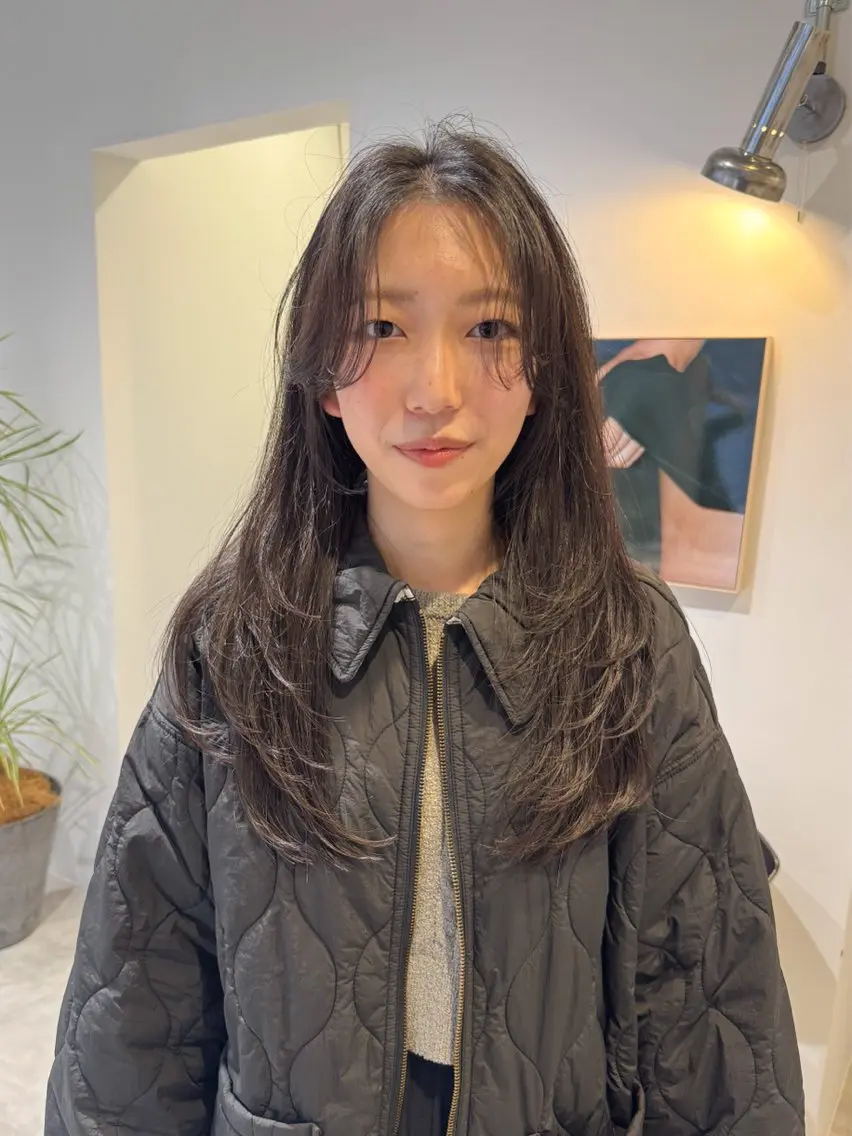 セミロング レイヤーカット レイヤーカット 鈴木駿介のヘアスタイル