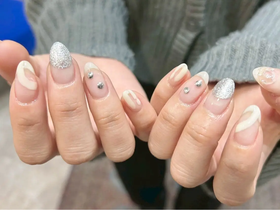 ネイル ハンドネイル 💙0203 munimusanのネイルデザイン