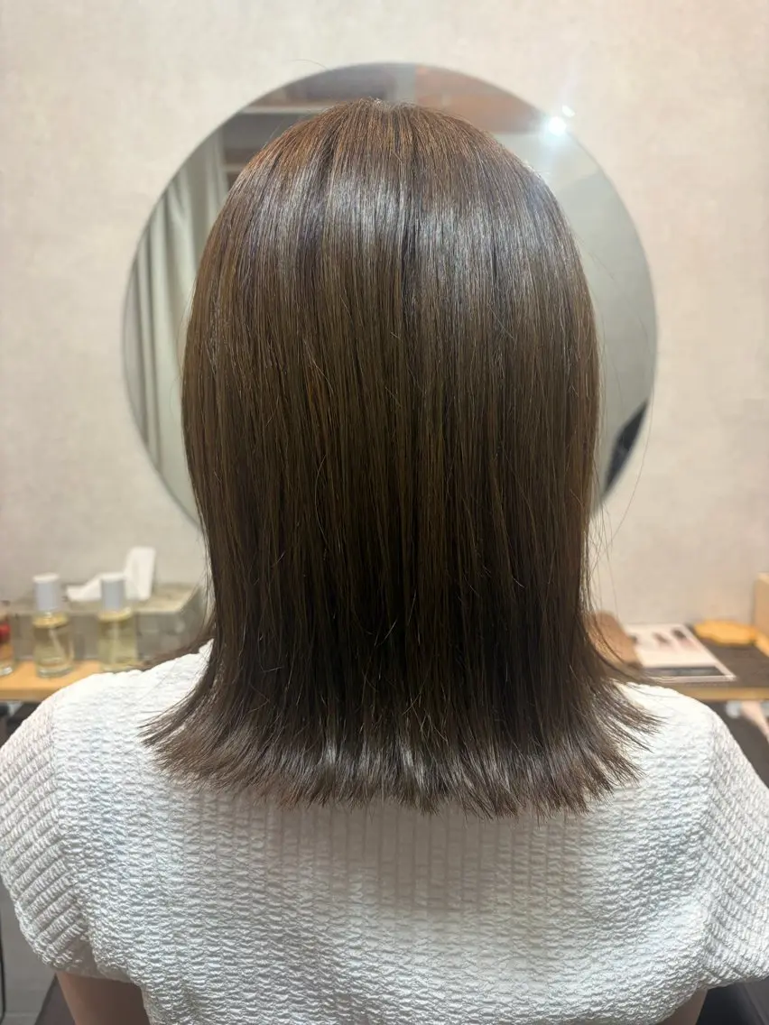 ✨️圧倒的ツヤ感✨️ カット+カラー+髪質改善トリートメントの写真
