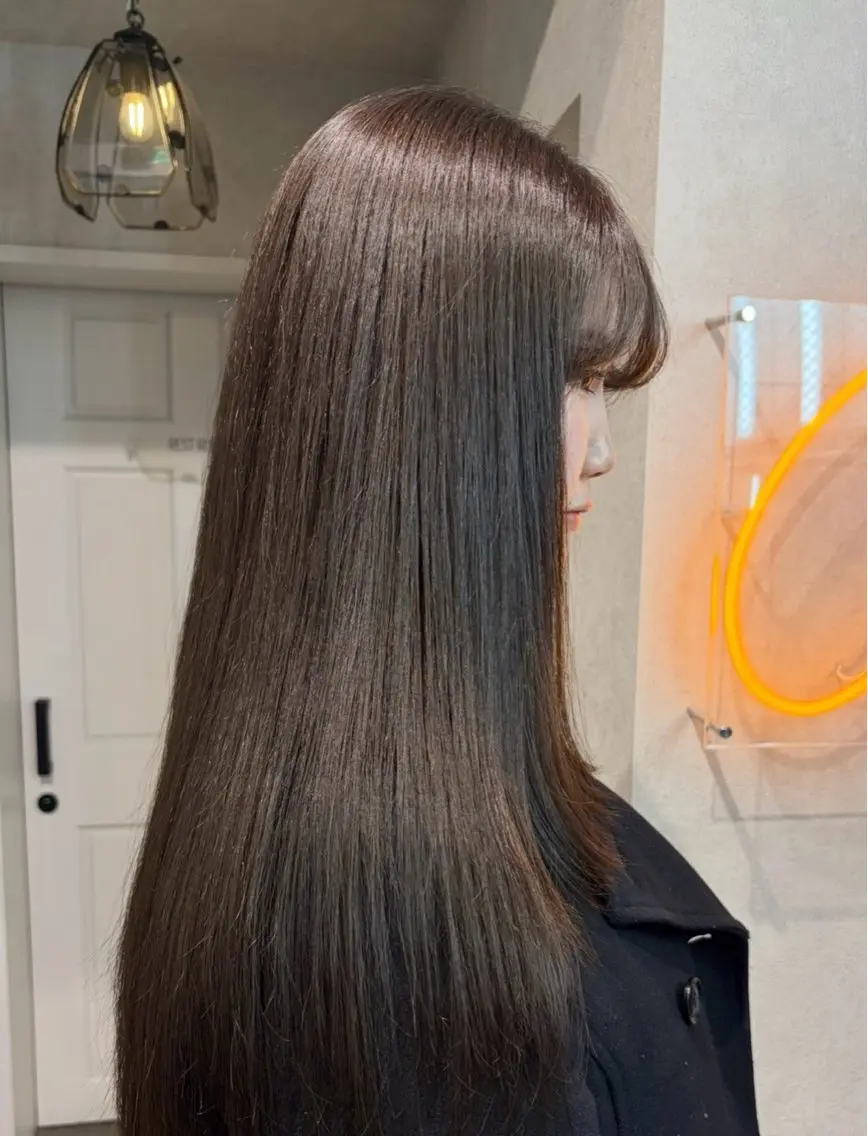 ロング カラー 透明感カラー ヘアカラー 透明感カラー🫧🎀 まりなのヘアスタイル