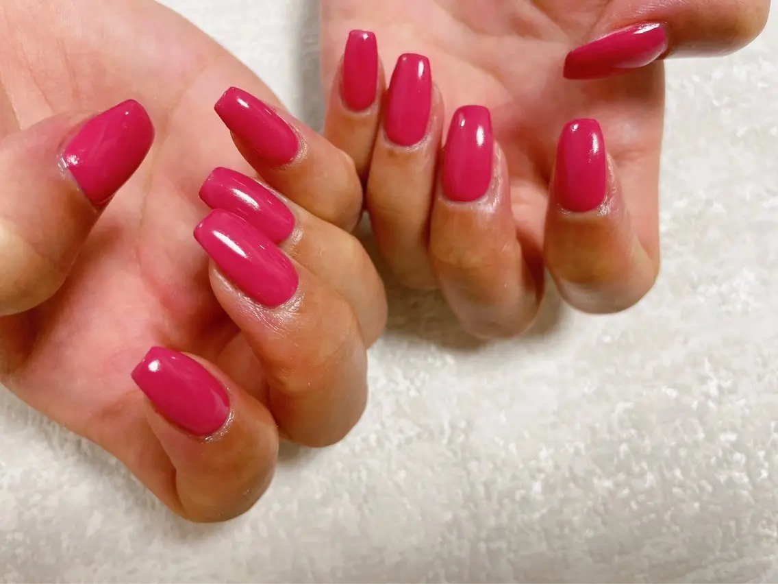 ネイル ジェルネイル 韓国ネイル メンズネイル ワンカラーネイル パラジェル kiki nail たまプラーザのネイルデザイン