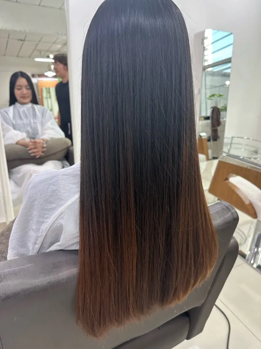 ロング 髪質改善 縮毛矯正 上木 教司のヘアスタイル