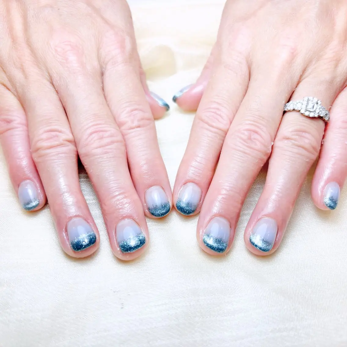 ネイル ハンドネイル H3 Nail Tsuki🦋💙のネイルデザイン