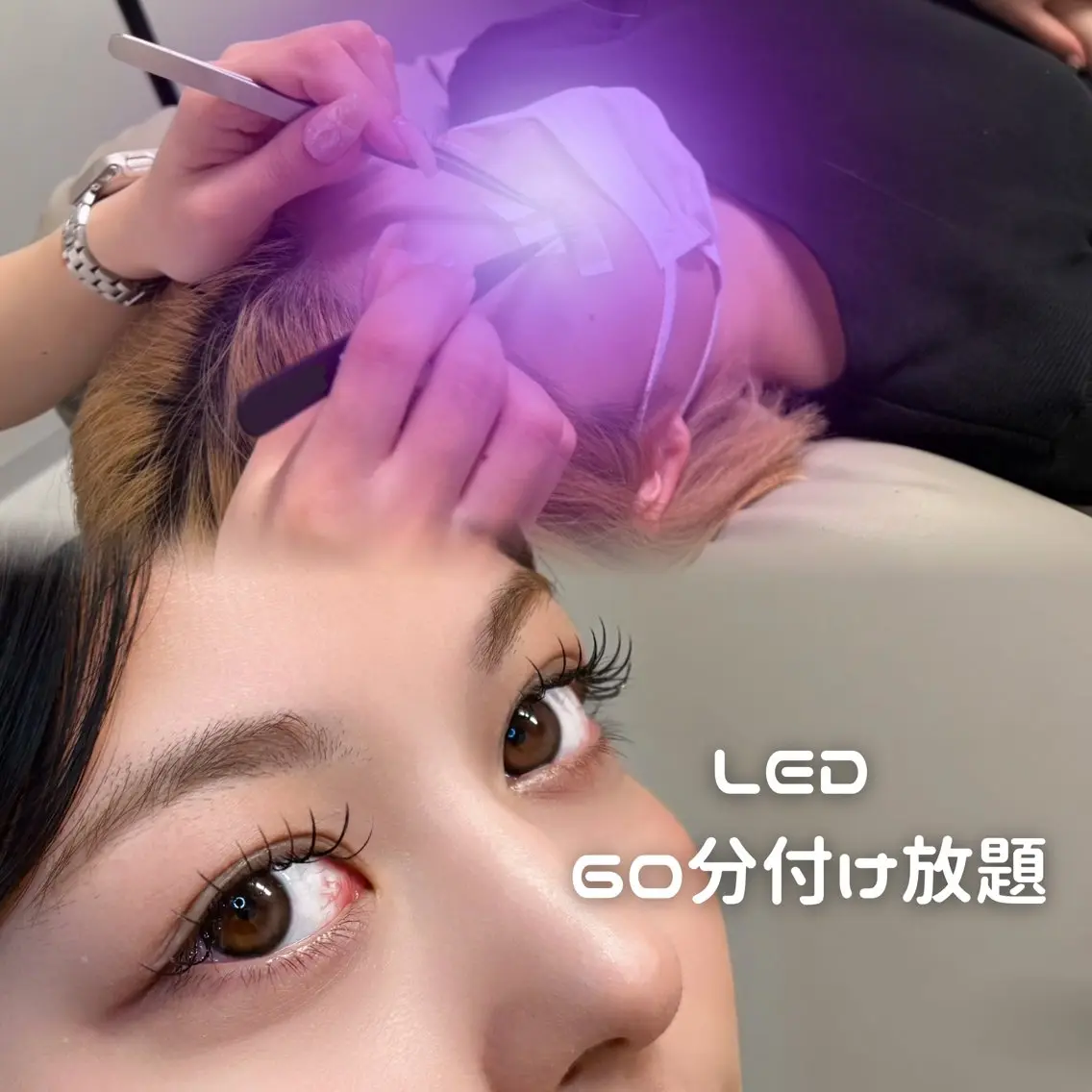 マツエク・マツパ 付け放題 マツエク Plus Ehiku yurikaのマツエク・マツパデザイン