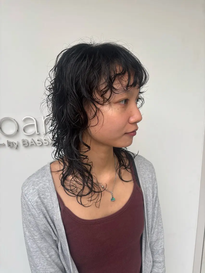 ロング パーマ カット パーマ カザマ🧤/パーマ /デジタルパーマのヘアスタイル