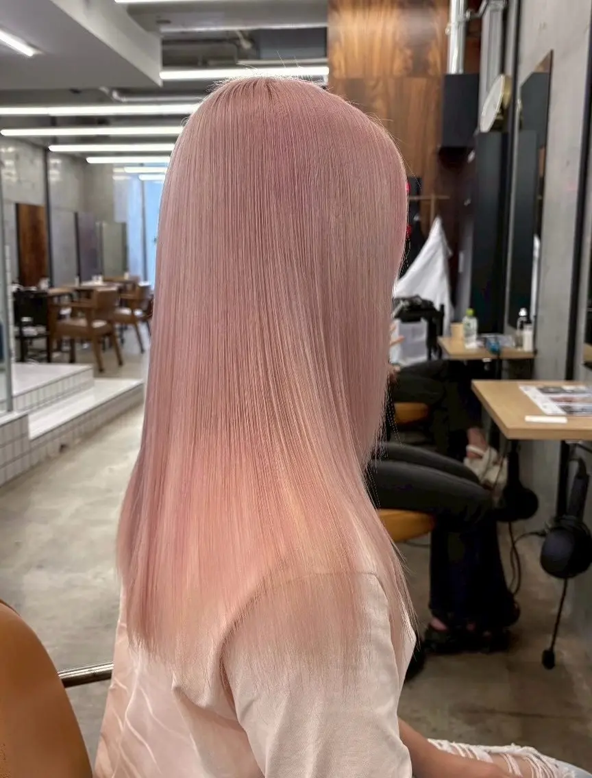 ロング カラー 🇨🇳ハイトーン ワンホン🇰🇷ななのヘアスタイル