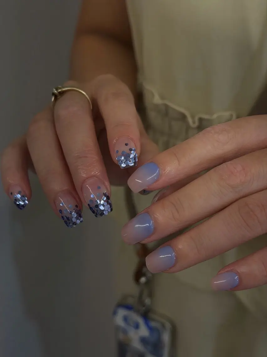 ネイル ジェルネイル グラデーション マグネットネイル ニュアンスネイル パラジェル ハンドネイル ハンドケア Bana_ Nailのネイルデザイン