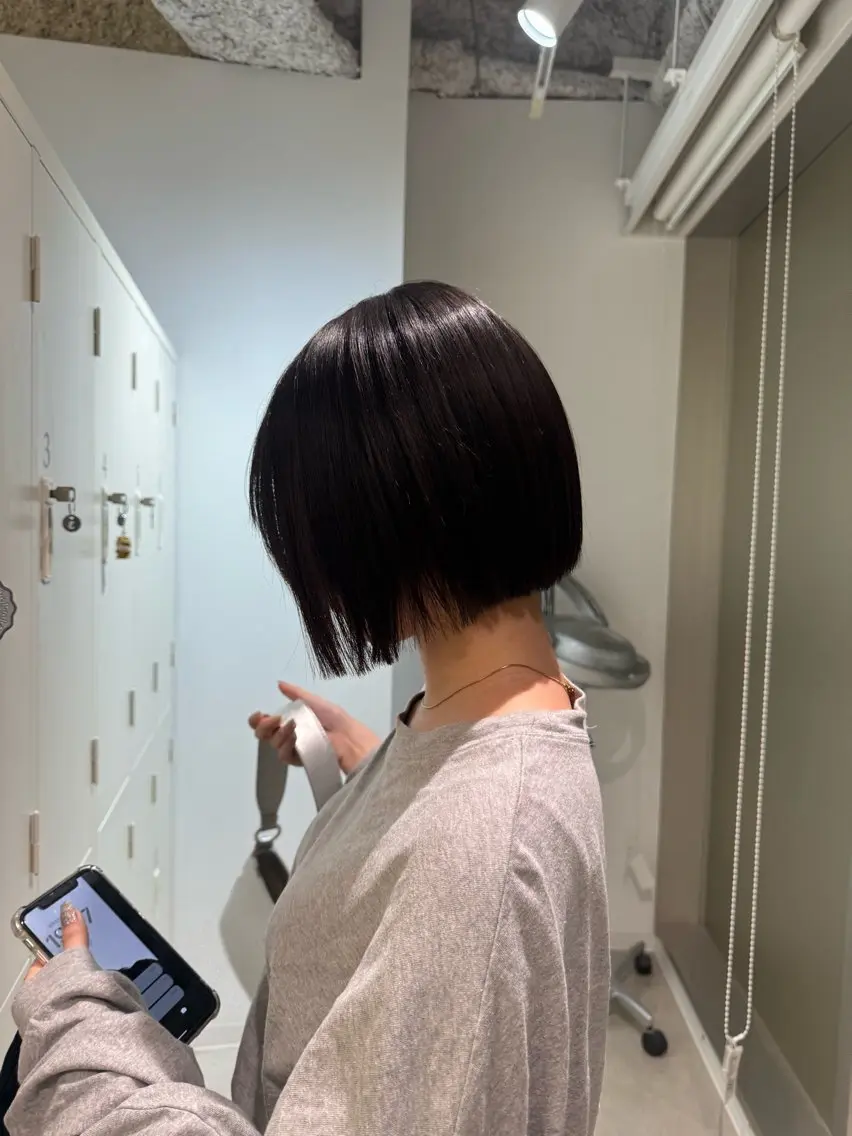 ショート カット トリートメント 店長 MANAMI /ブリーチ/骨格ボブのヘアスタイル