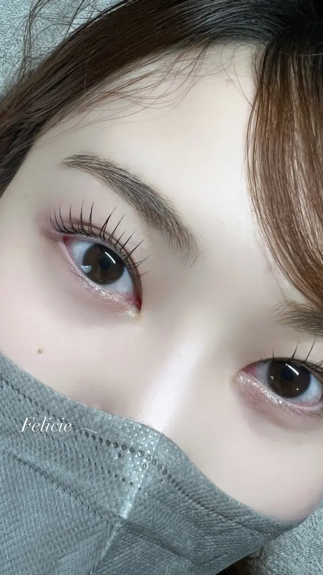 マツエク・マツパ パリジェンヌラッシュリフト マツパ Felicie＊ Sayakaのマツエク・マツパデザイン