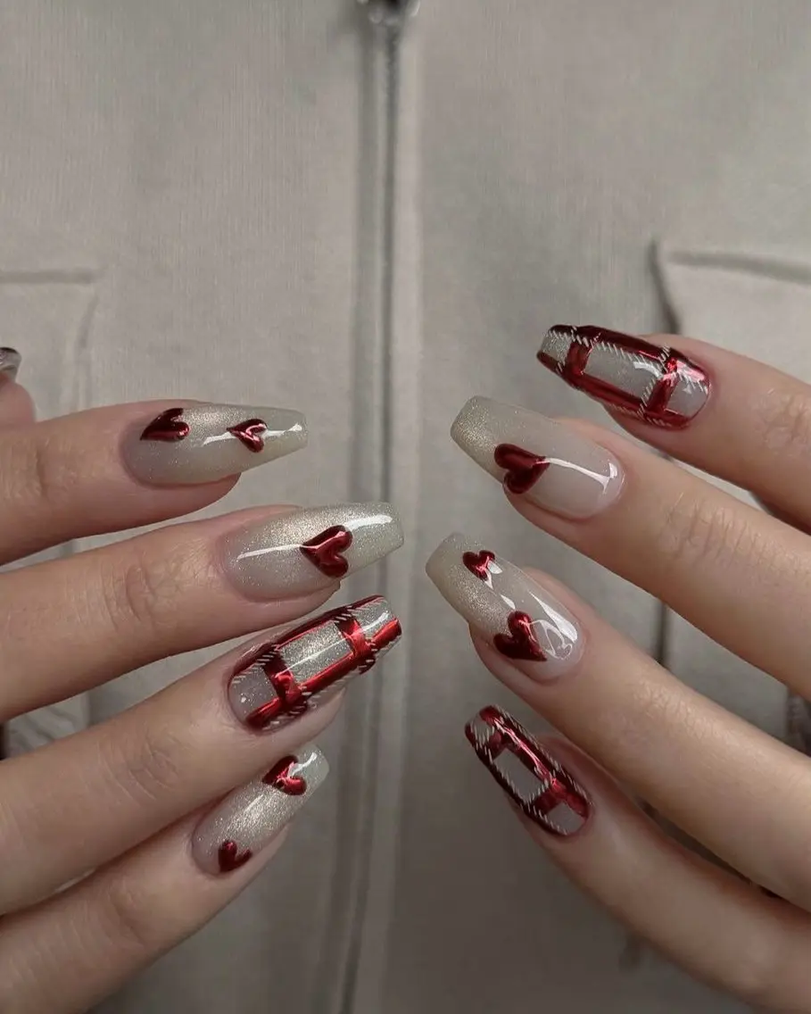 ネイル 韓国ネイル ニュアンスネイル シンプルネイル 春ネイル バレンタイン Nihonthy Nail 新宿のネイルデザイン