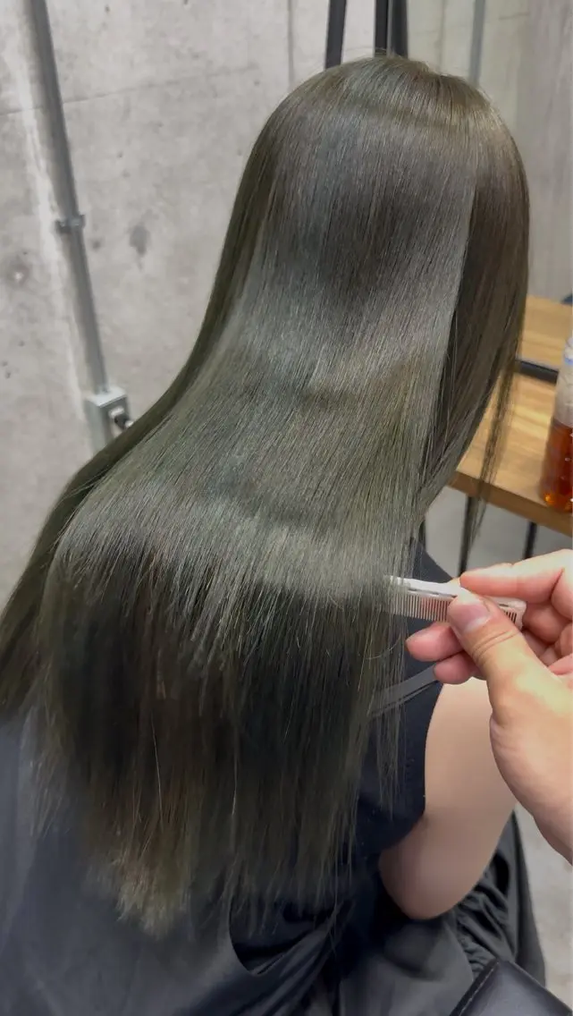 ロング 髪質改善 縮毛矯正 トリートメント カット ヘアカラー 縮毛矯正 トリートメント benji YURITOのヘアスタイル