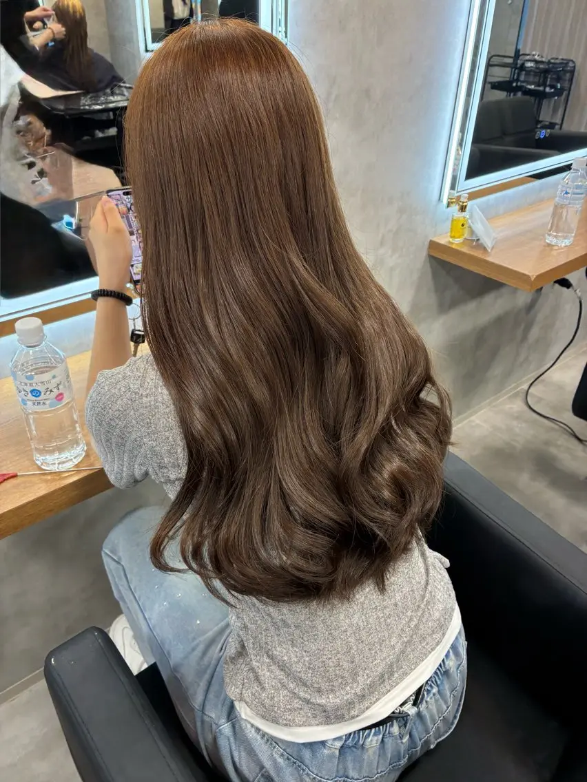 ロング ヘアカラー トリートメント ヘアセット 札幌ブリーチ特化 🇰🇷Yutaのヘアスタイル
