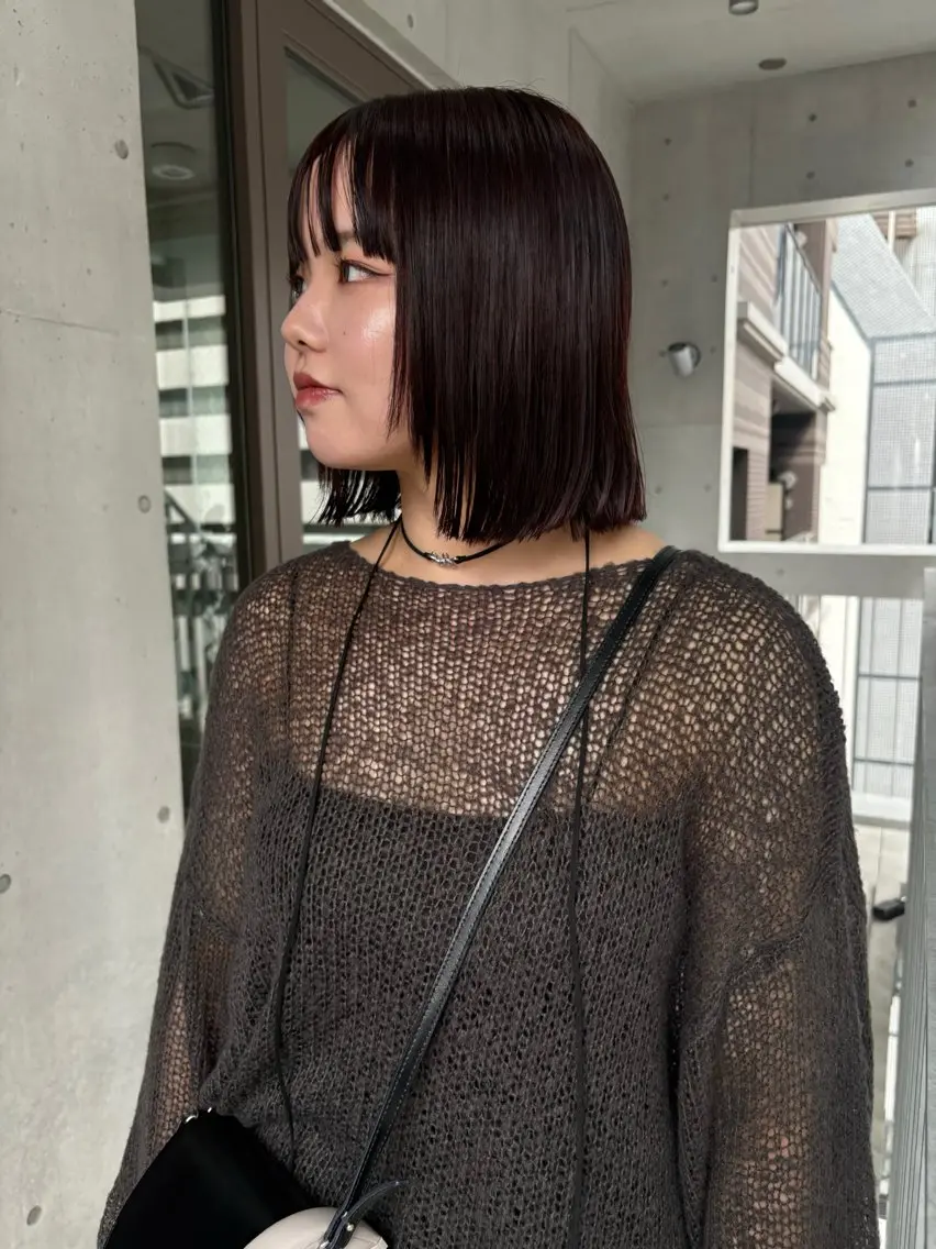 ミディアム 薄暮 マツイ　レンのヘアスタイル