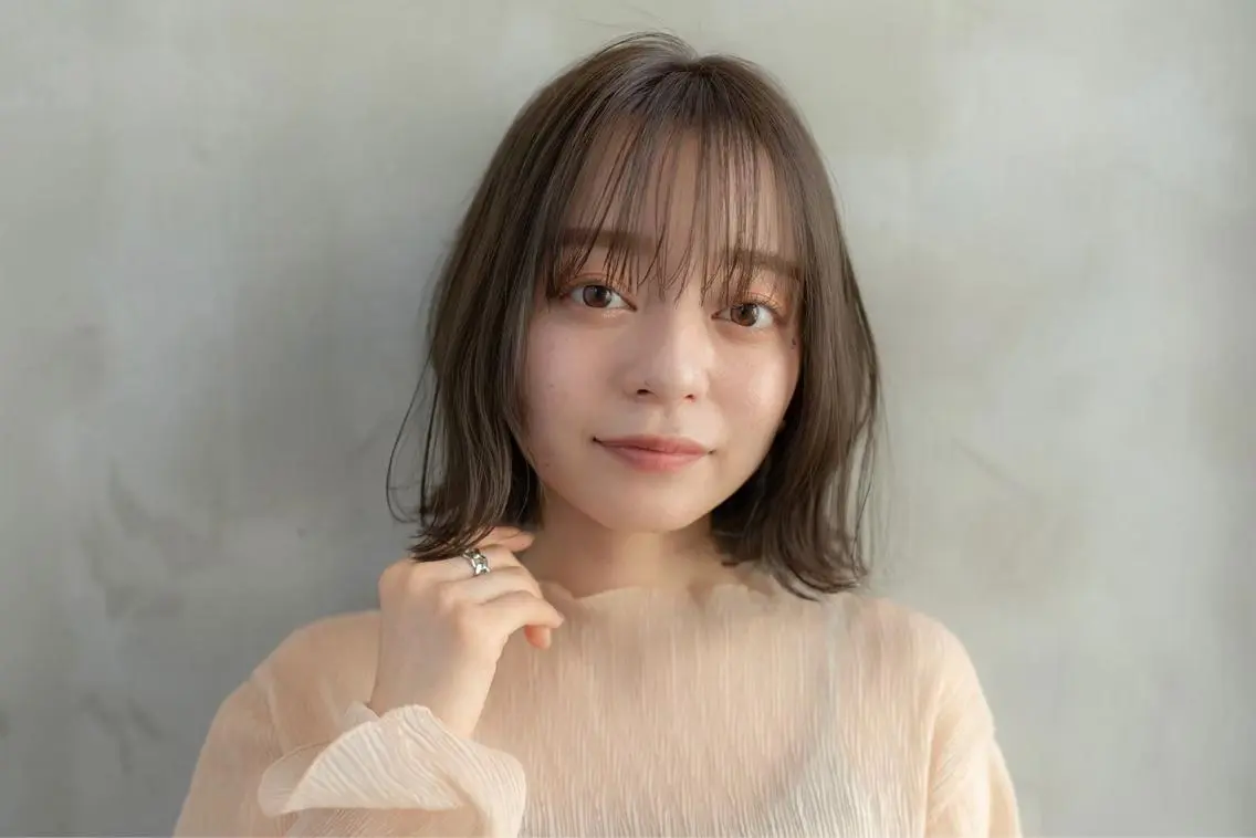 ショート カット ヘアカラー 縮毛矯正 トリートメント 新宿/顔周りカット +レイヤー＝しずく♩のヘアスタイル