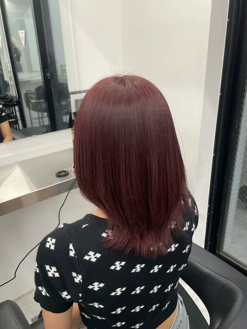ミディアム カラー ヘアカラー トリートメント うる艶ワンホン/ HINANO🩶のヘアスタイル