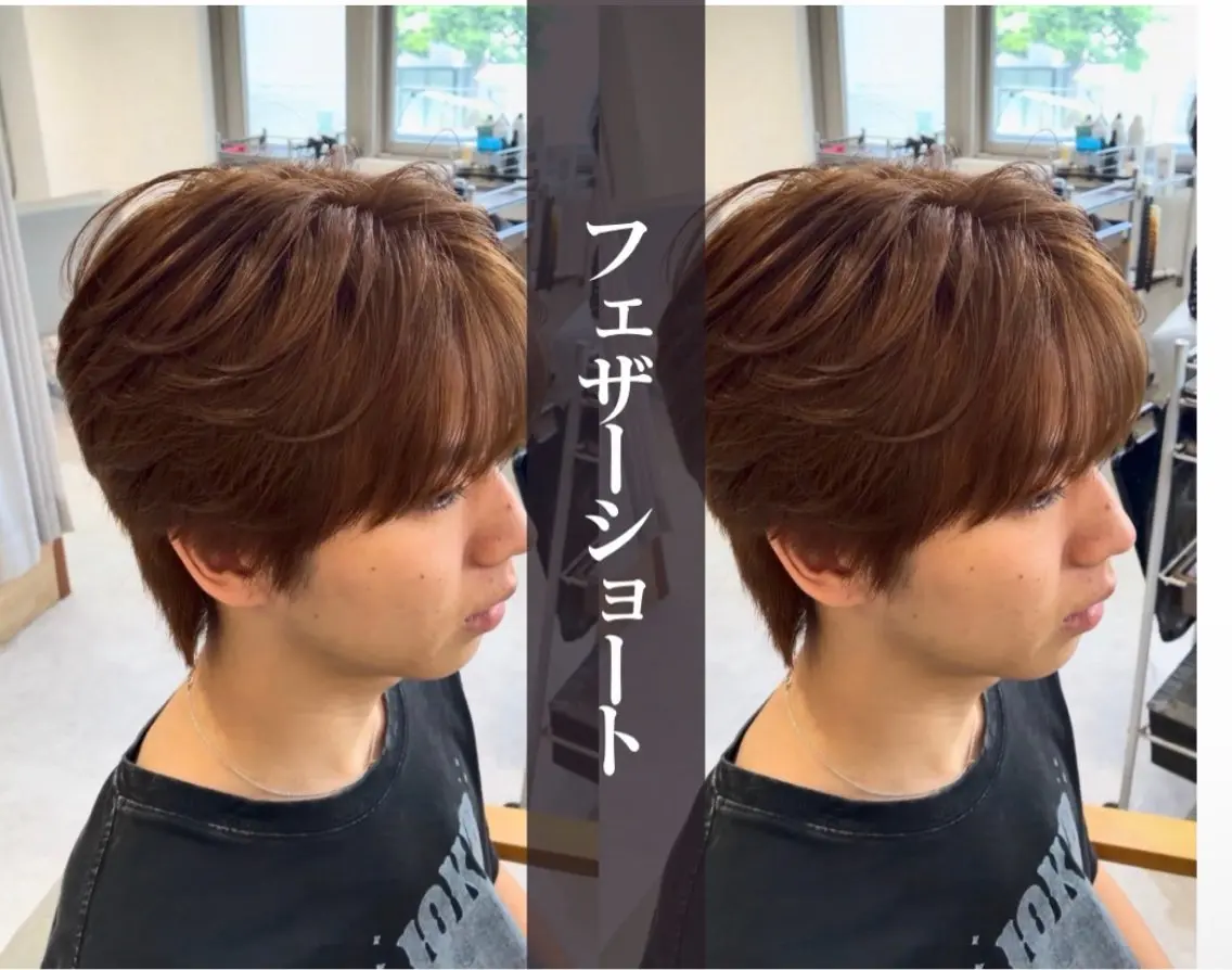 カラー メンズ メンズブリーチ メンズハイトーン マッシュ ベージュカラー ブリーチ カット ヘアカラー ブリーチ/名古屋/ /栄/ioriのヘアスタイル