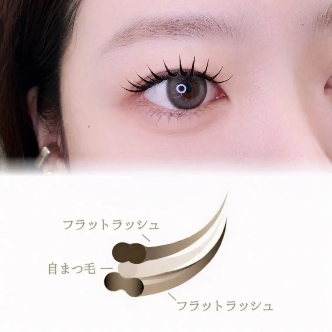 マツエク・マツパ フラットラッシュ マツエク 立川💟sotte okamotoのマツエク・マツパデザイン