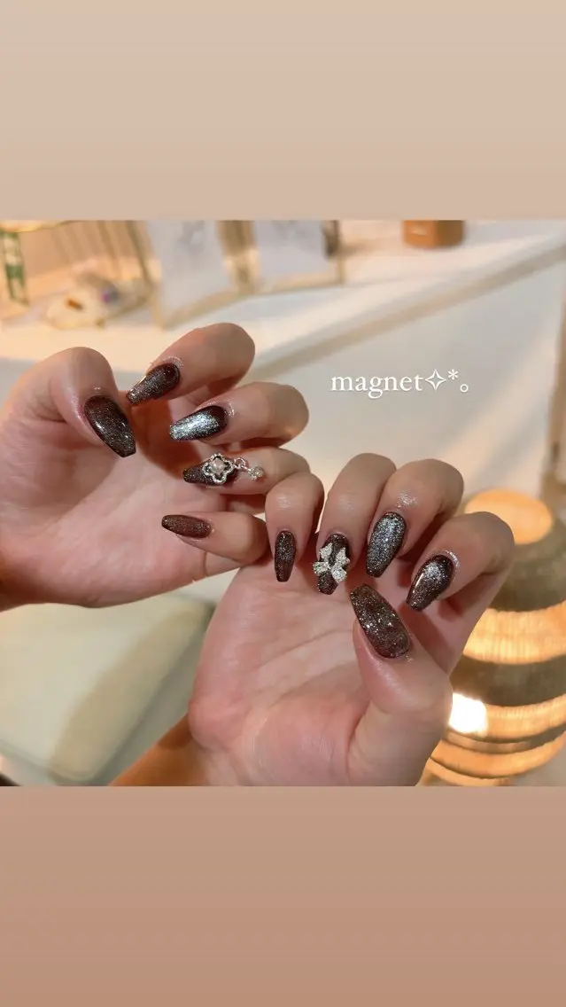 ネイル マグネットネイル ハンドネイル beautiful meみくのネイルデザイン