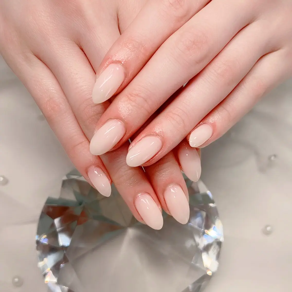 ネイル オフィスネイル ワンカラーネイル 春ネイル Cute Tips nailのネイルデザイン