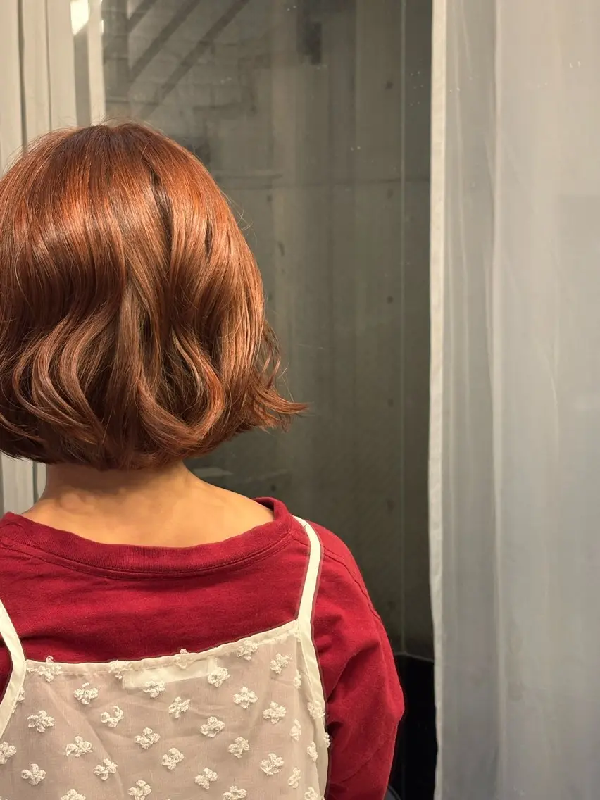 ミディアム カラー ヘアアレンジ ヘアカラー Konomura Neneのヘアスタイル