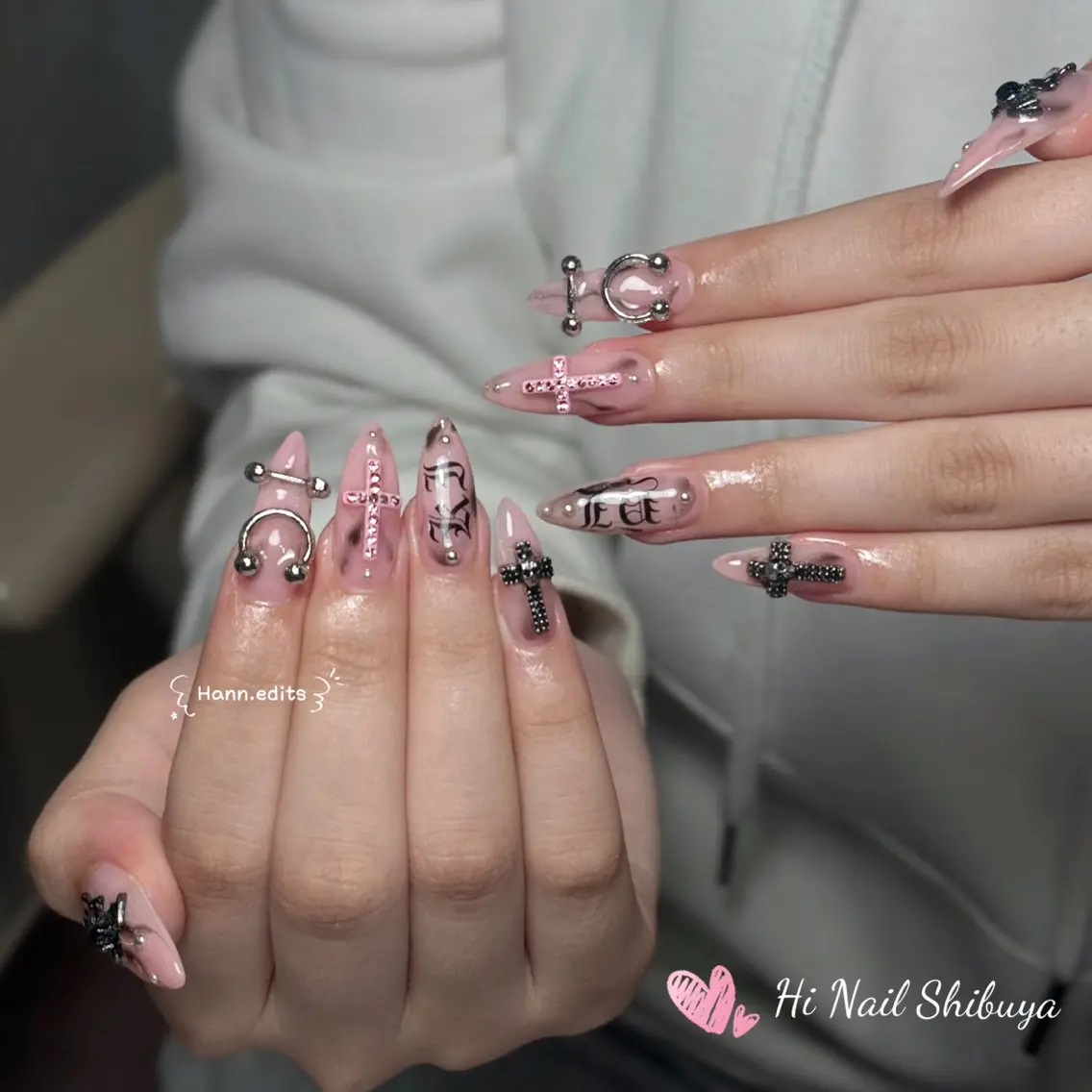 セミロング ハンドネイル Hi Nail Shibuyaのネイルデザイン