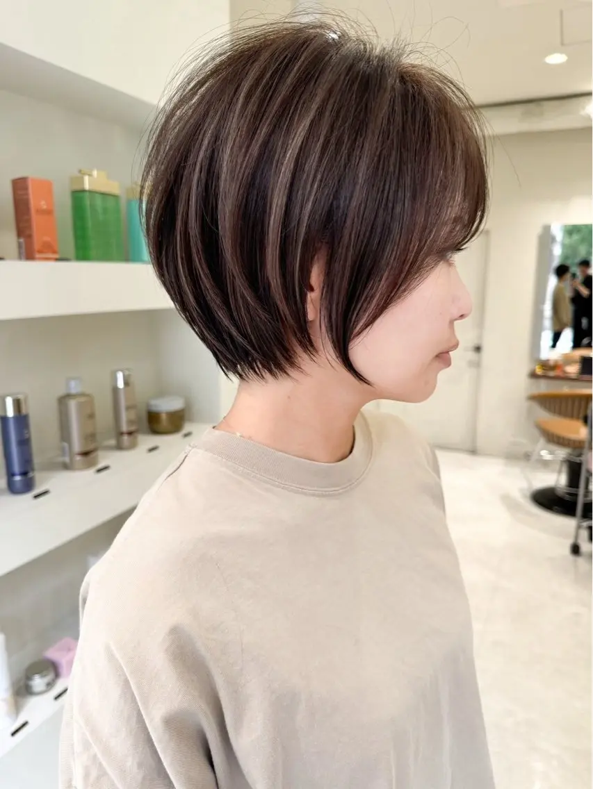 ショート ショートヘア 縮毛矯正 縮毛矯正 岐阜オーナー kentaのヘアスタイル