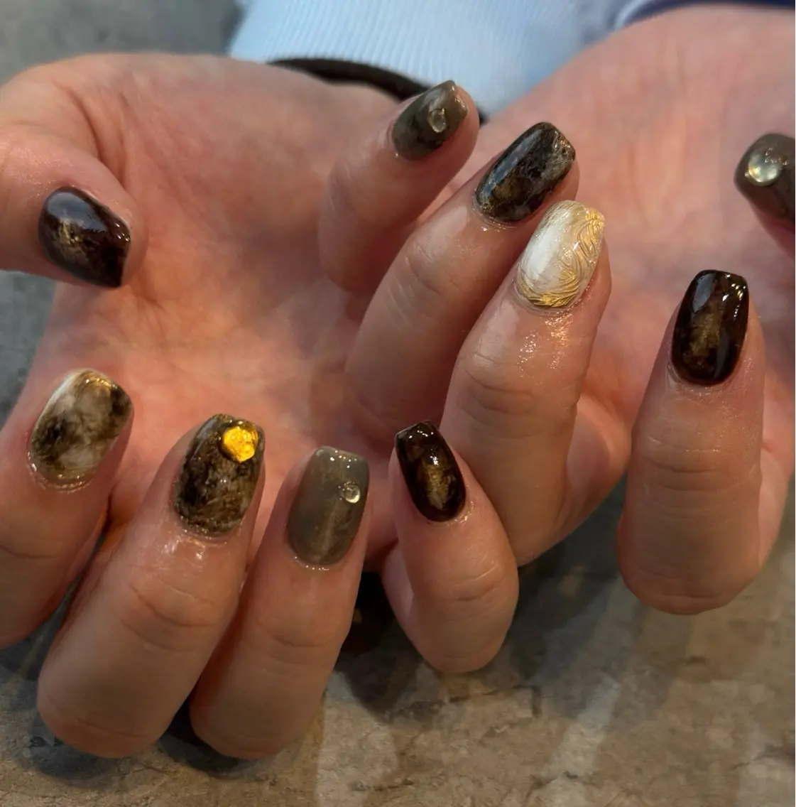 ネイル ニュアンスネイル ハンドネイル Blé nailのネイルデザイン